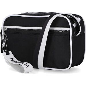 women's Bilateral Black High Seas Camera Crossbody Imported zipper pocket